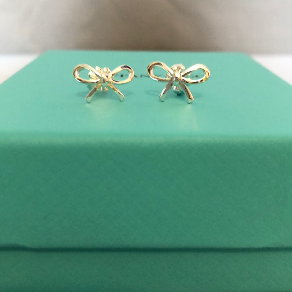 Tiffany mini bow earrings
